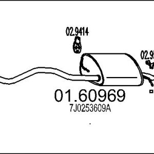 Toba esapament finala MTS 01.60969 – VW | AutoRival