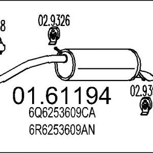 Toba esapament finala MTS 01.61194 – VW | AutoRival
