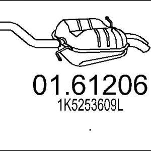 Toba esapament finala MTS 01.61206 – VW | AutoRival