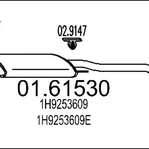 Toba esapament finala MTS 01.61530 – VW | AutoRival