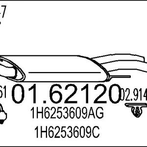 Toba esapament finala MTS 01.62120 – VW | AutoRival