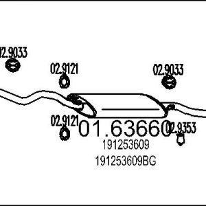 Toba esapament finala MTS 01.63660 – VW | AutoRival