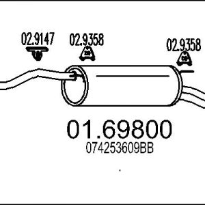 Toba esapament finala MTS 01.69800 – VW | AutoRival