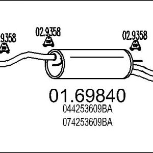 Toba esapament finala MTS 01.69840 – VW | AutoRival