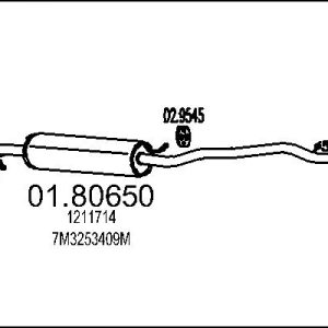 Toba esapamet intermediara MTS 01.80650 – VW | AutoRival