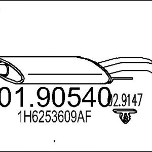Toba esapament finala MTS 01.90540 – VW | AutoRival