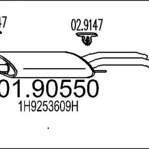 Toba esapament finala MTS 01.90550 – VW | AutoRival
