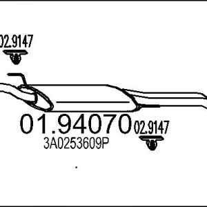 Toba esapament finala MTS 01.94070 – VW | AutoRival