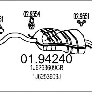 Toba esapament finala MTS 01.94240 – VW | AutoRival
