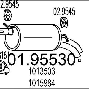 Toba esapament finala MTS 01.95530 – VW | AutoRival