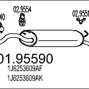 Toba esapament finala MTS 01.95590 – VW | AutoRival