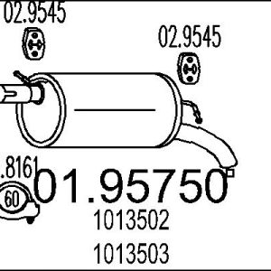 Toba esapament finala MTS 01.95750 – VW | AutoRival