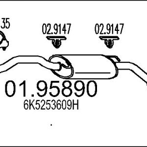 Toba esapament finala MTS 01.95890 – VW | AutoRival