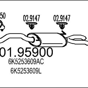 Toba esapament finala MTS 01.95900 – VW | AutoRival