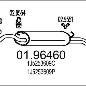 Toba esapament finala MTS 01.96460 – VW | AutoRival