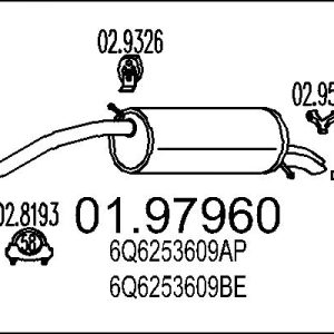 Toba esapament finala MTS 01.97960 – VW | AutoRival