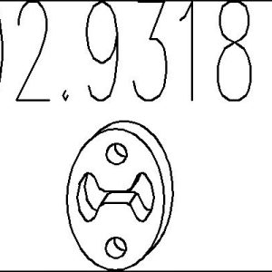 Tampon cauciuc amortizor esapament MTS 02.9318 – VW | AutoRival