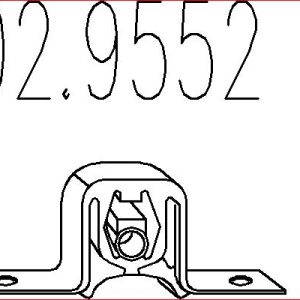 Tampon cauciuc amortizor esapament MTS 02.9552 – VW | AutoRival