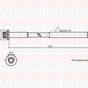 Set surub chiulasa FAI AUTOPARTS B1060 – VW | AutoRival