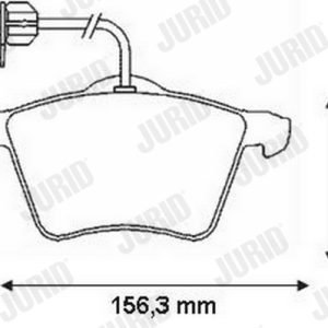 Set placute frana JURID 573045J – VW | AutoRival