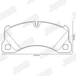 Set placute frana JURID 573329JC – VW | AutoRival