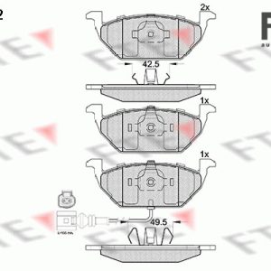 Set placute frana FTE 9010250 – VW | AutoRival