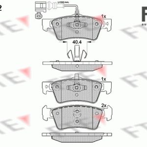Set placute frana FTE 9010640 – VW | AutoRival