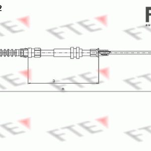 Cablu frana de parcare FTE 9250082 – VW | AutoRival