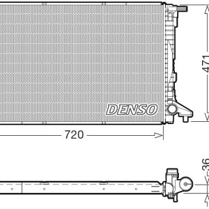 Radiator racire motor DENSO DRM02047 – VW | AutoRival