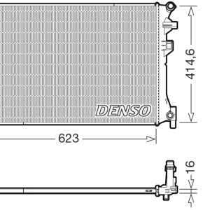 Radiator racire motor DENSO DRM02048 – VW | AutoRival