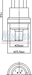 Senzor temperatura lichid de racire NISSENS 207009 – VW | AutoRival