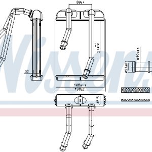 Schimbator de caldura incalzire habitaclu NISSENS 707227 – VW | AutoRival