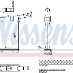 Schimbator de caldura incalzire habitaclu NISSENS 707279 – VW | AutoRival
