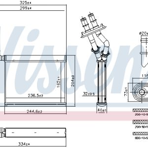 Schimbator de caldura incalzire habitaclu NISSENS 707299 – VW | AutoRival