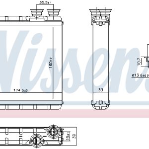 Schimbator de caldura incalzire habitaclu NISSENS 707302 – VW | AutoRival