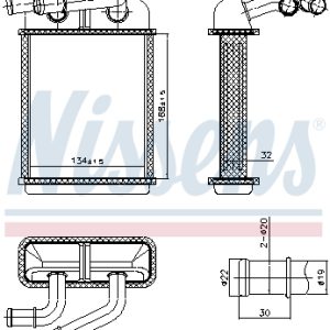 Schimbator de caldura incalzire habitaclu NISSENS 707313 – VW | AutoRival