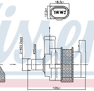 Pompa de apa suplimentara (circuitul apei de racire) NISSENS 832110 – VW | AutoRival