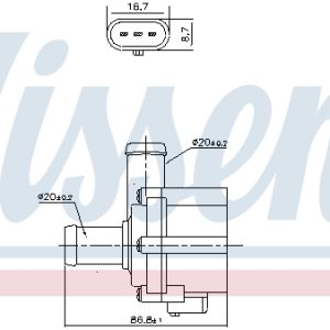 Pompa de apa NISSENS 832121 – VW | AutoRival