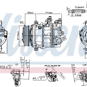 Compresor climatizare NISSENS 890754 – VW | AutoRival