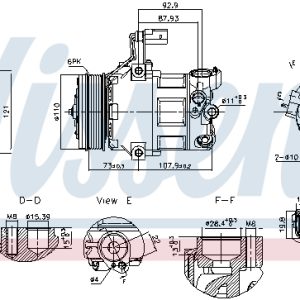 Compresor climatizare NISSENS 891034 – VW | AutoRival