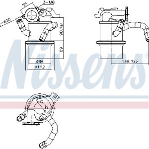 Radiator recirculare gaze de esapament NISSENS 989422 – VW | AutoRival