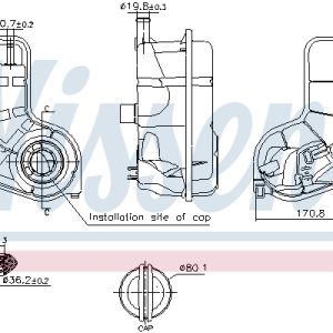Vas de expansiune racire NISSENS 996287 – VW | AutoRival