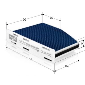 Filtru aer habitaclu TECNECO FILTERS CK9922C – VW | AutoRival