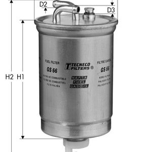 Filtru combustibil TECNECO FILTERS GS66 – VW | AutoRival
