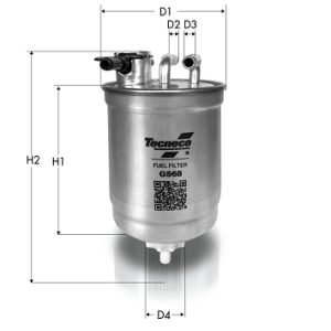 Filtru combustibil TECNECO FILTERS GS68 – VW | AutoRival