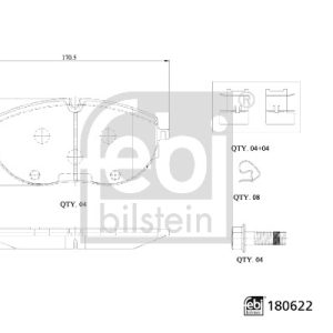 Set placute frana FEBI BILSTEIN 180622 – VW | AutoRival