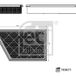 Filtru aer FEBI BILSTEIN 193671 – VW | AutoRival