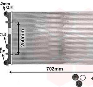 Radiator racire motor VAN WEZEL 03002129 – VW | AutoRival
