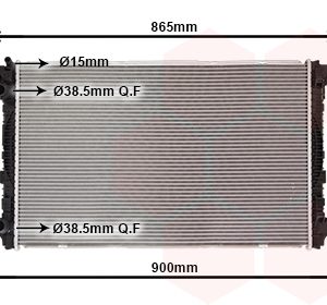 Radiator racire motor VAN WEZEL 03012721 – VW | AutoRival