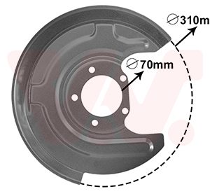 Protectie stropire disc frana VAN WEZEL 0315374 – VW | AutoRival
